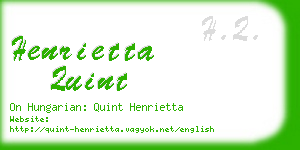 henrietta quint business card